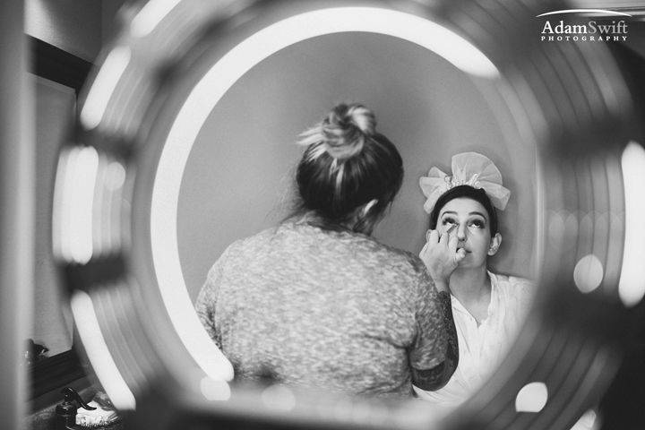 Bride and makeup