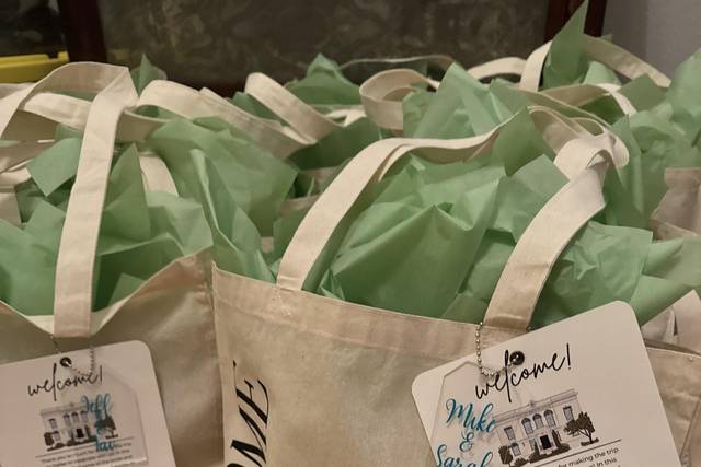 Welcome bag card