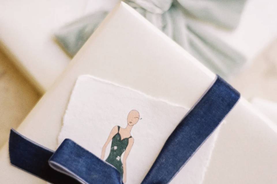 Custom bridesmaid card