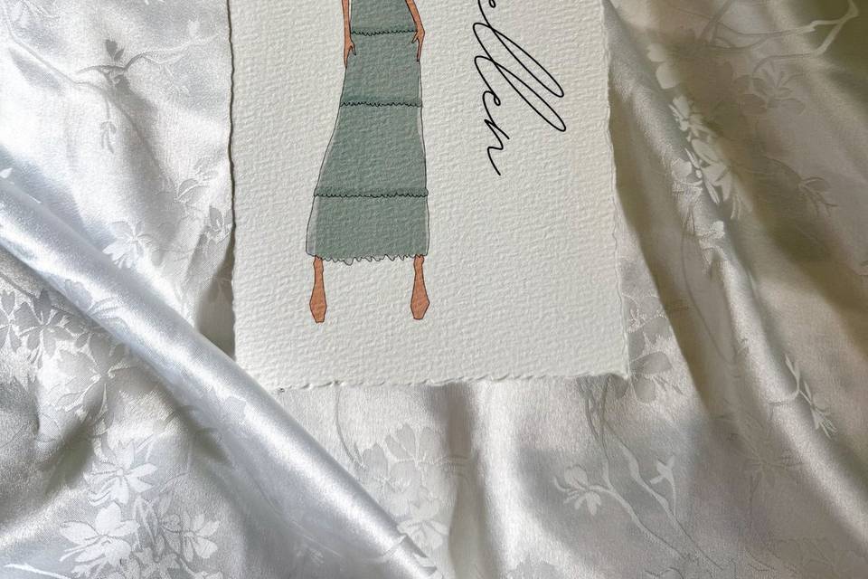 Custom bridesmaid card