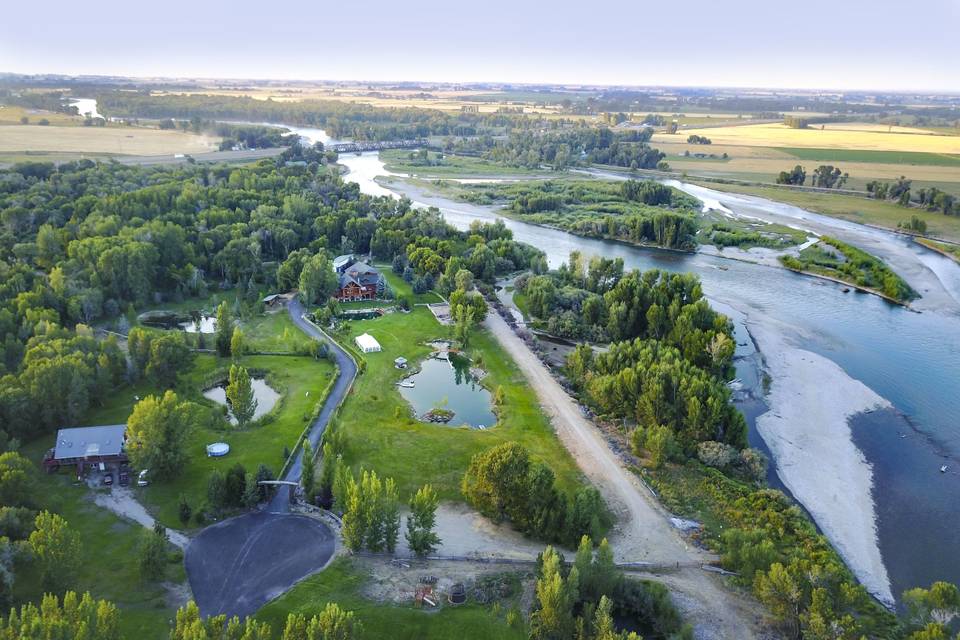 LaBelle Lake Drone Shot