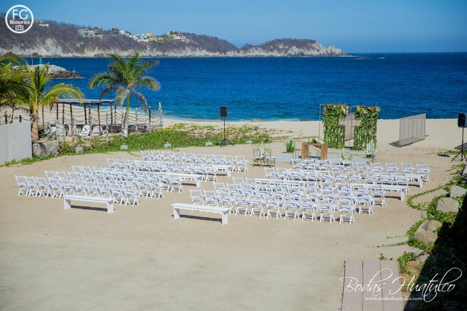 Ceremony at the beach