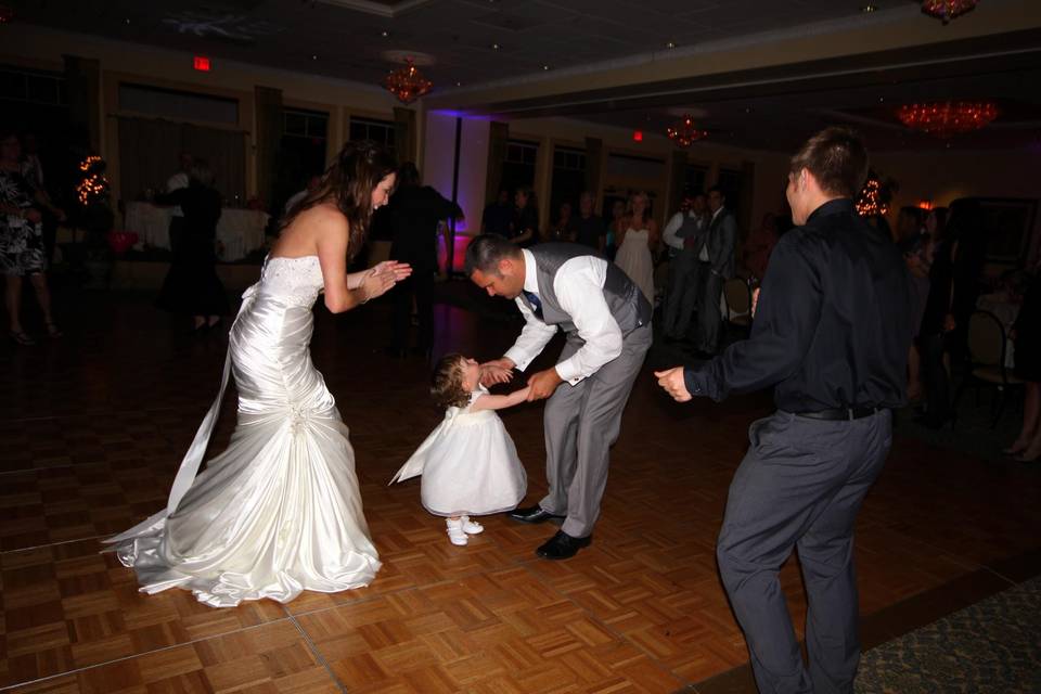 Guests dancing