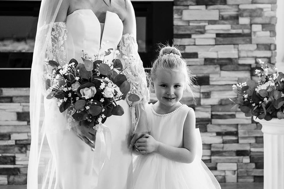 Bride +Flower Girl