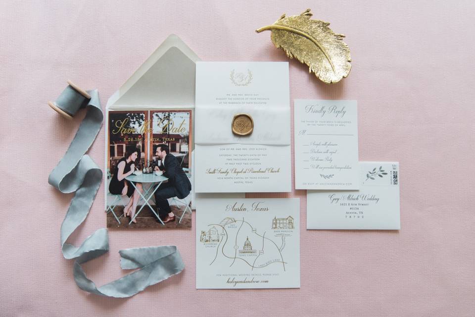 Wedding invitation suite