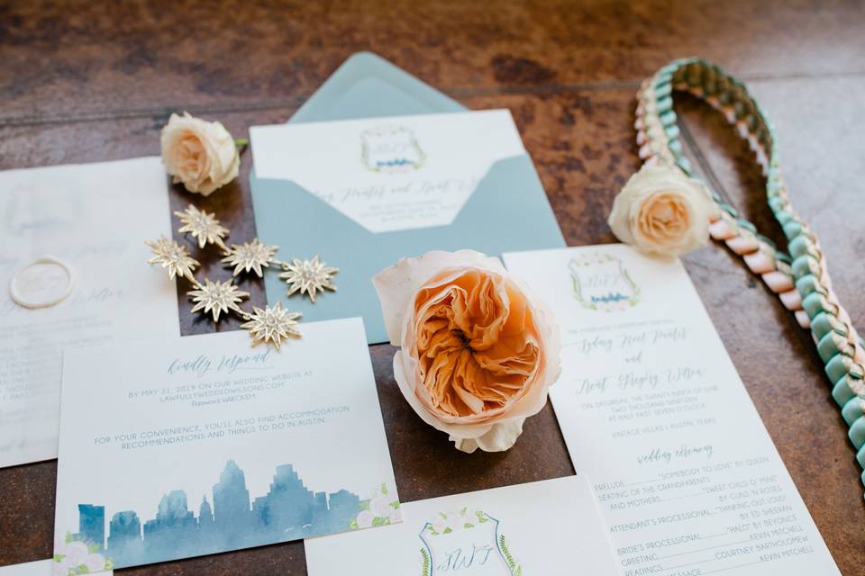 Wedding invitation suite