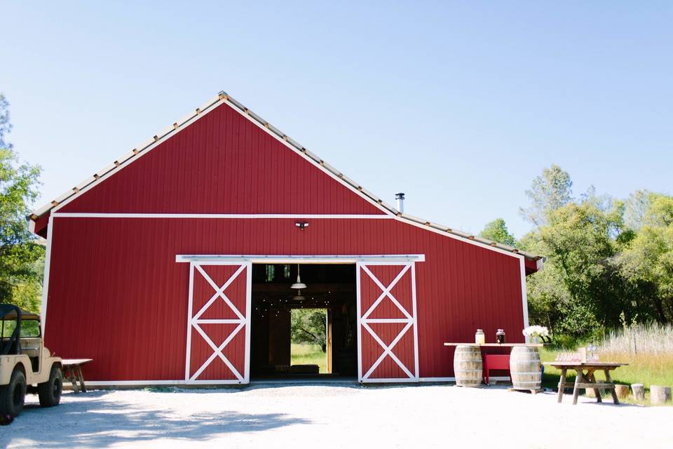Use the Big Red Barn for the ceremony or reception.