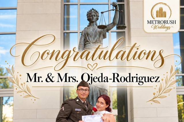 Congrats Mr. & Mrs. Rodriguez!