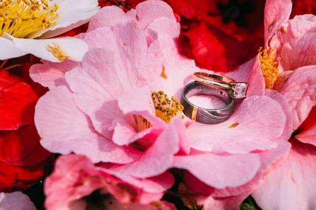 Rings on flowers