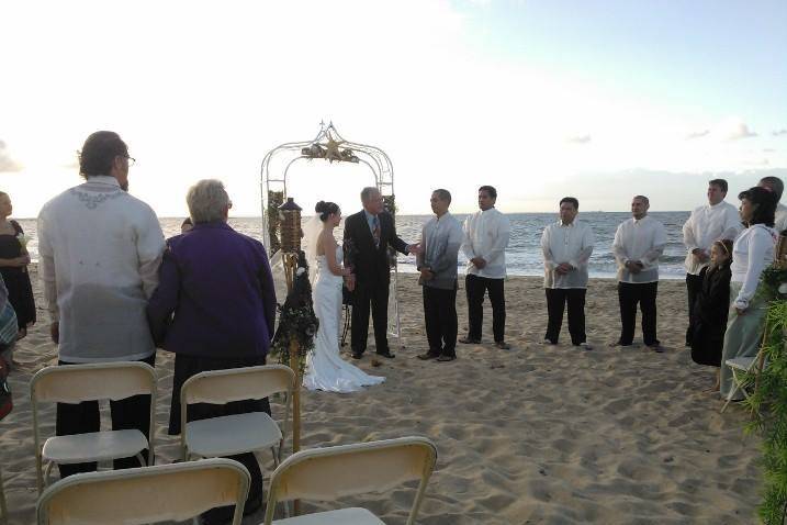 Wedding ceremony ongoing