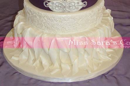 White wedding cake