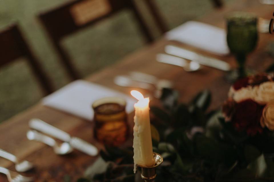 Candlestick centerpieces