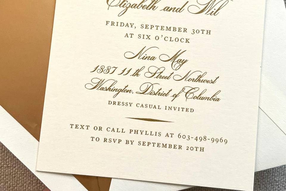 Rehearsal Dinner Invitations