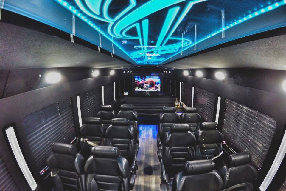 Executive Limo Coach Interior