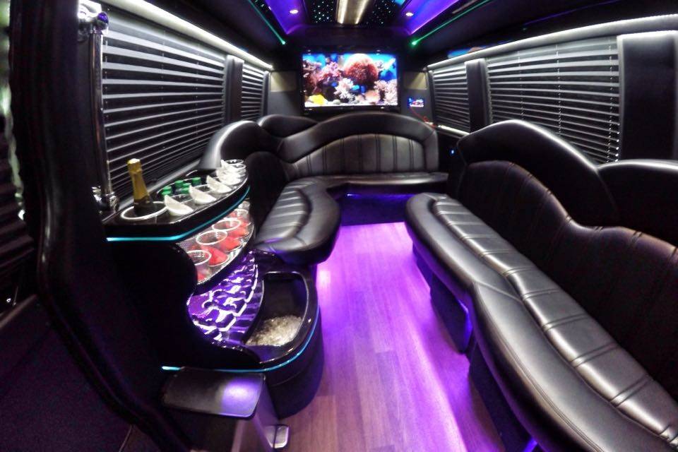 Mercedes Executive Limo Bus Interior