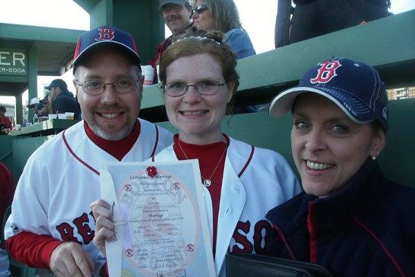 Baseball wedding