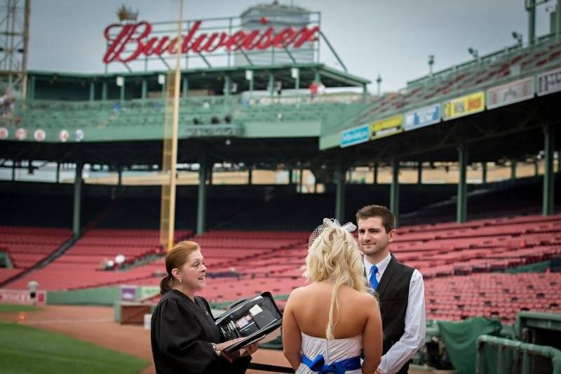 Stadium wedding