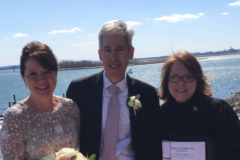 Waterfront wedding