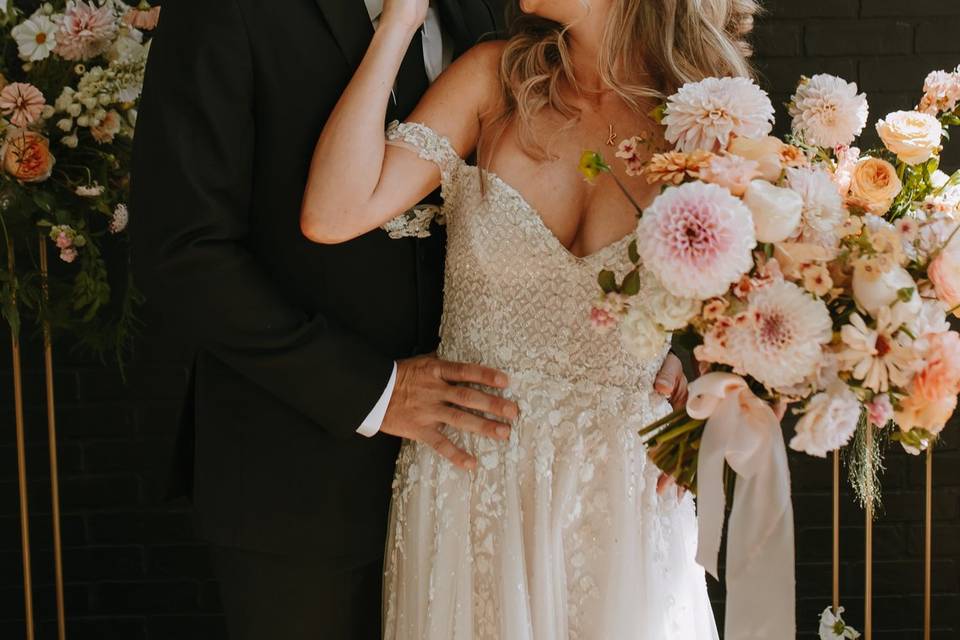 Bride and grooom