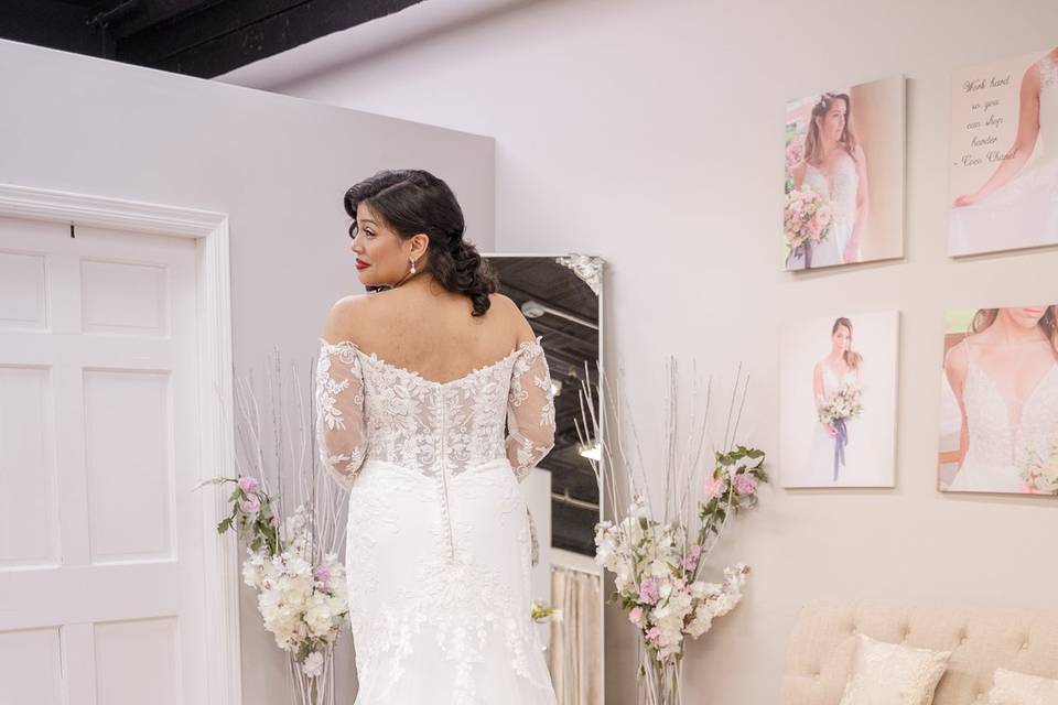 Fitted gown