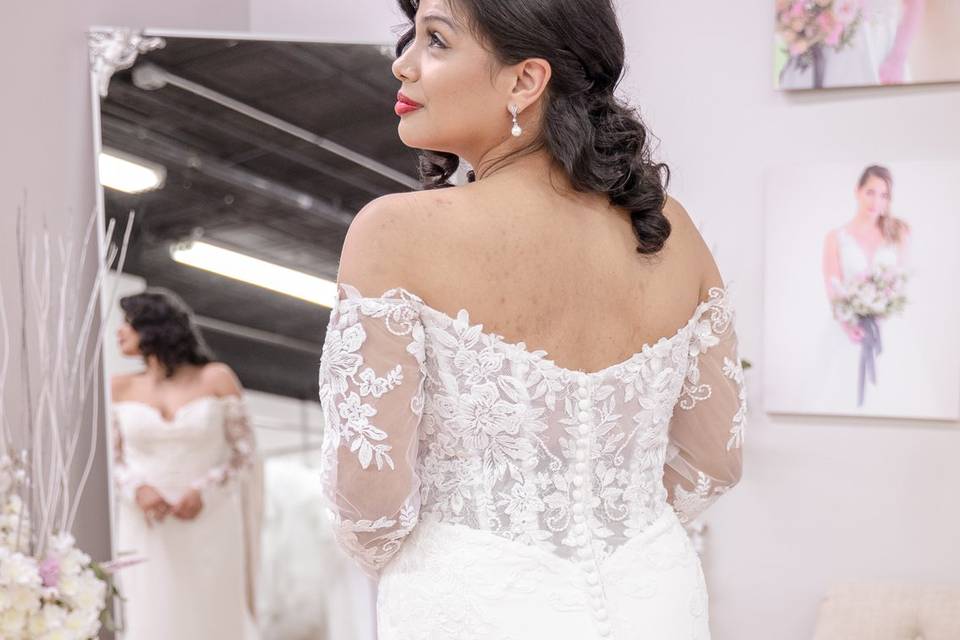 Lace gown