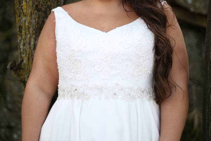 Plus size wedding dress