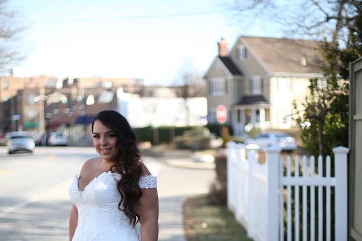 Plus size royal wedding dress