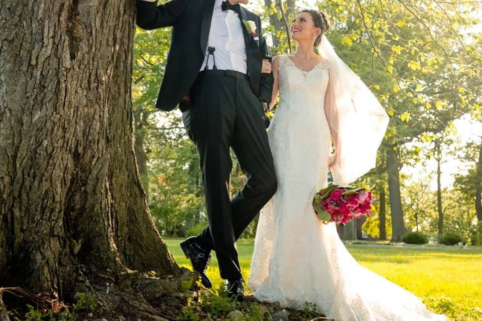 Smiling bride