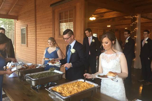 The reception meal