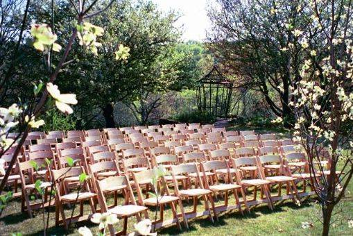 Wedding ceremony setup