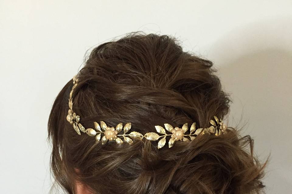 Bridal hair updo