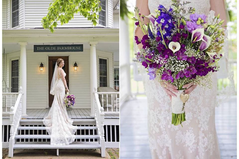 Lavender and purple bouquet