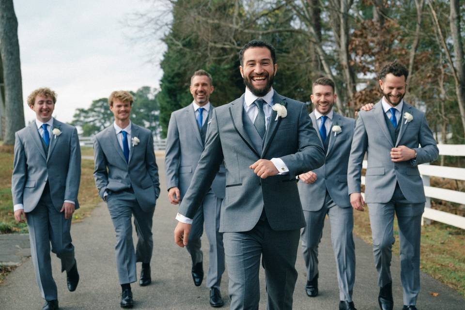 Groomsmen on the Move!