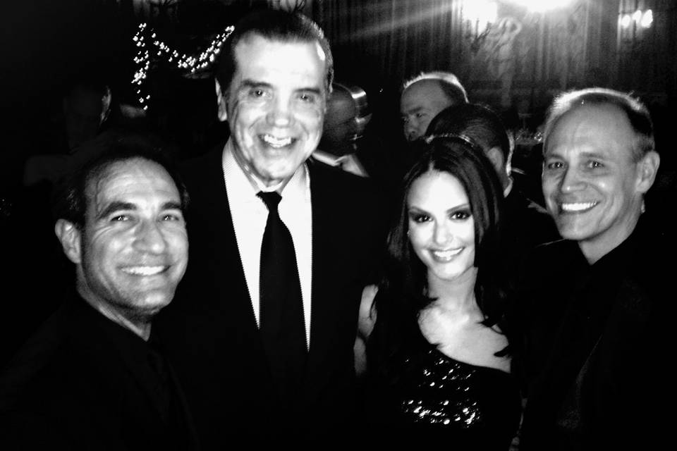 Vinny, Pia & John with Chazz  Palminteri