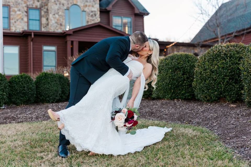 Beautiful bride and groom