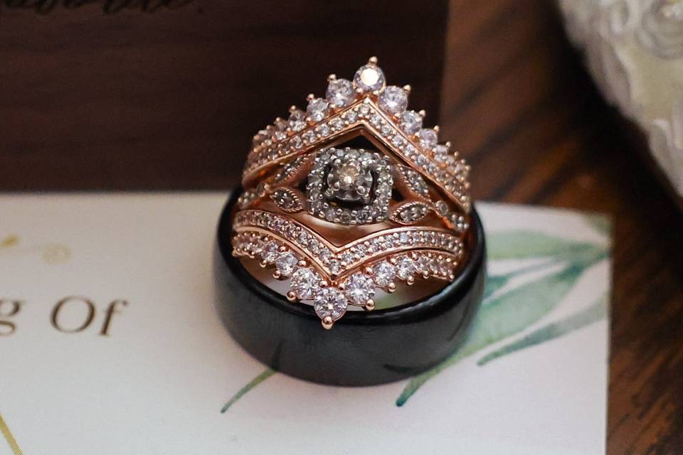 Detail shot of rings