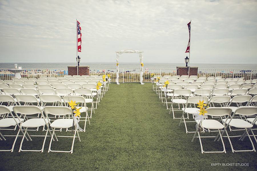 Wedding ceremony area