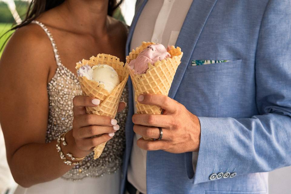 Ice cream wedding