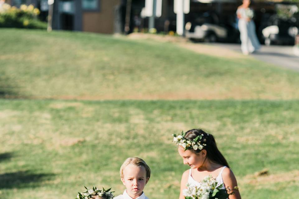 Flower girls and ring bearer