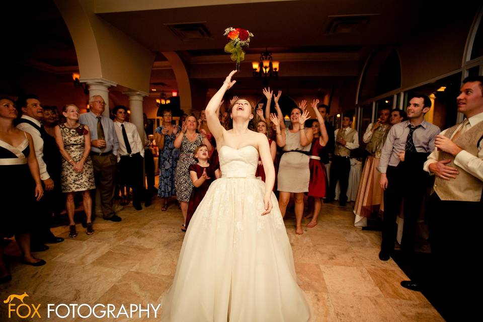 Bouquet toss