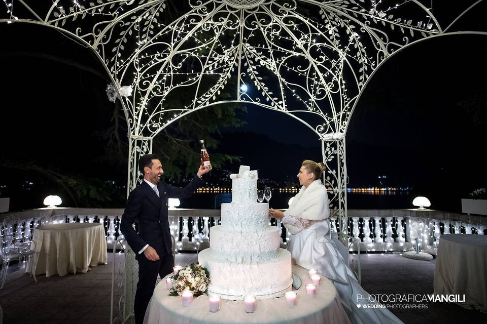 Bride and groom cake