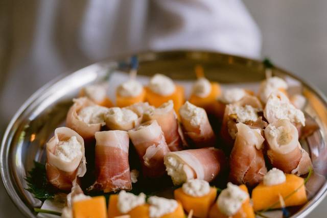 Melon wrapped in speck ham
