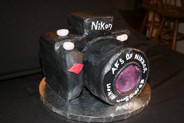 Grooms cake for a photography buff.