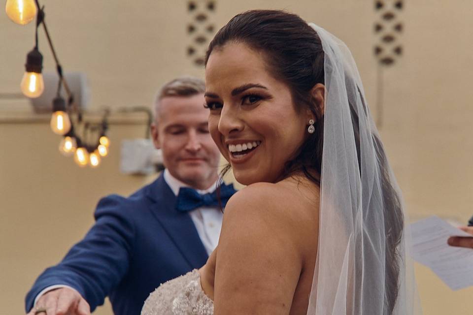 Just after the vows