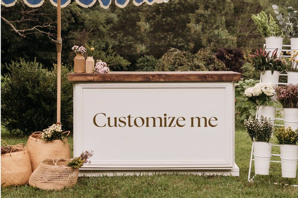 Customizable flower bar