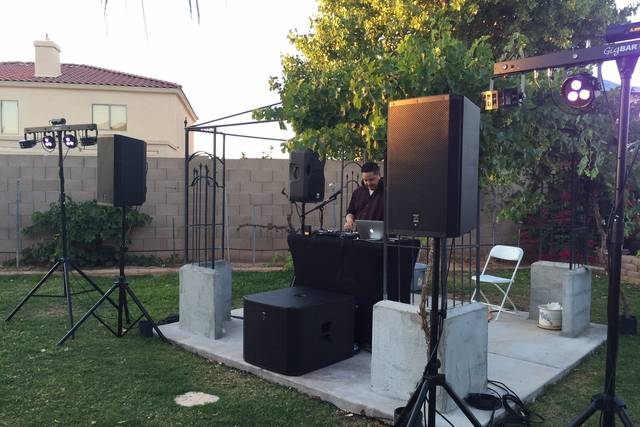 Dj  with his equipment
