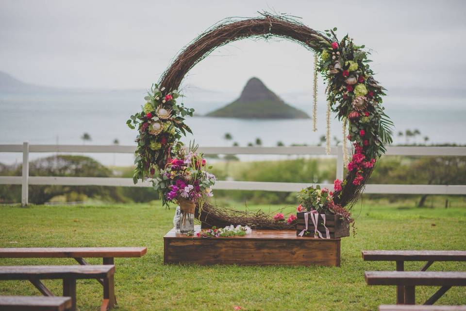 Ceremony at Paliku Gardens