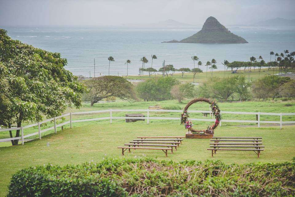 Ceremony at Paliku Gardens