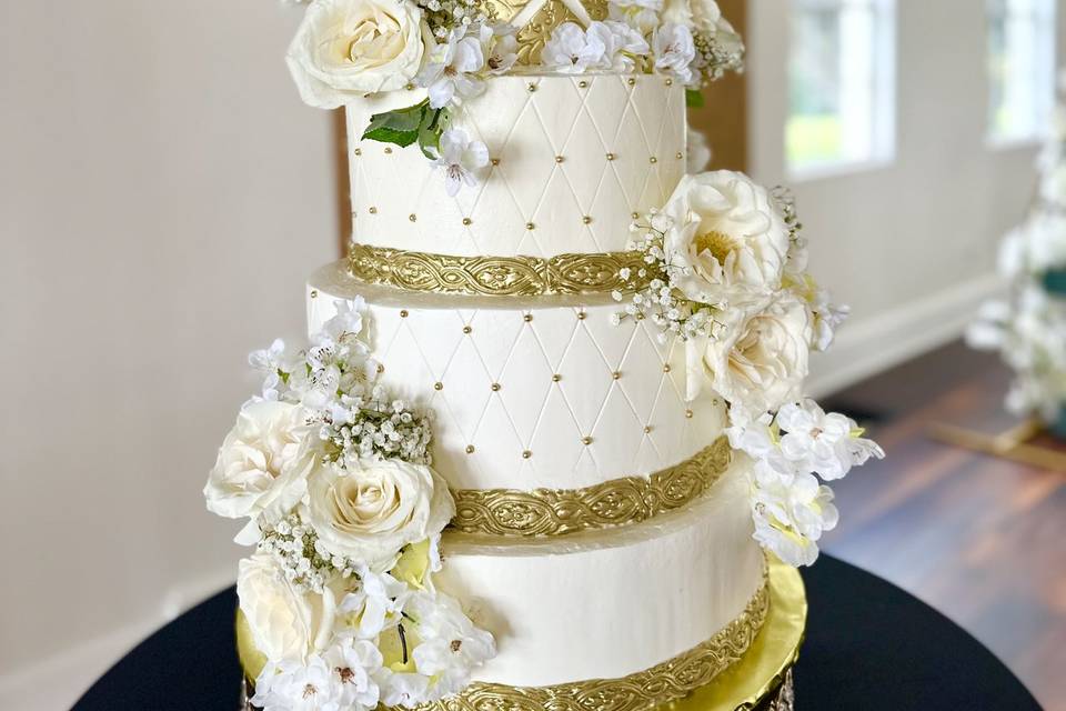 Five Tier Wedding Cake