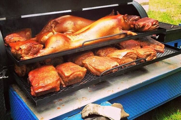 Roasted pig